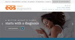 Desktop Screenshot of eossleepdiagnostics.com