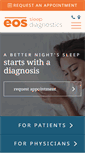 Mobile Screenshot of eossleepdiagnostics.com